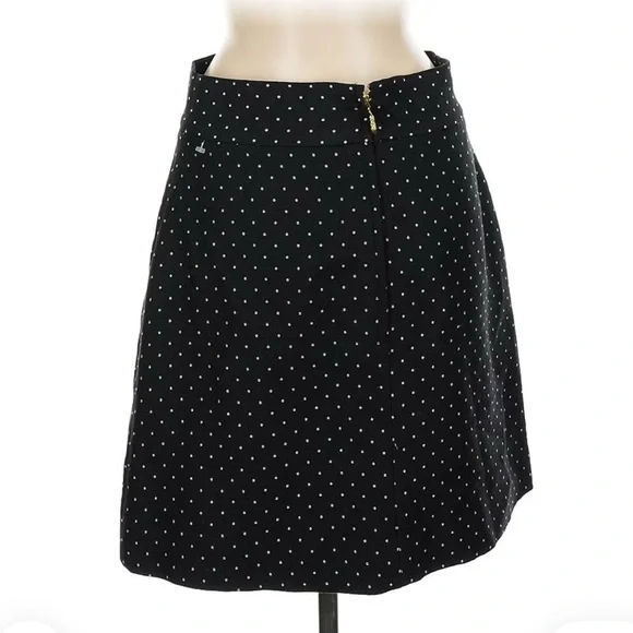 Kate Spade Black and White Polka Dot Knee Length Skirt - Picture 2 of 5